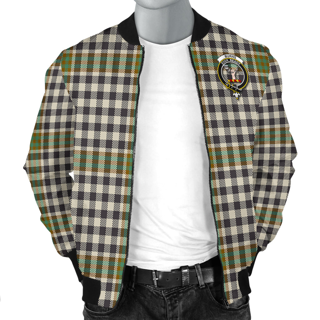 Burns Check Tartan Bomber Jacket with Family Crest