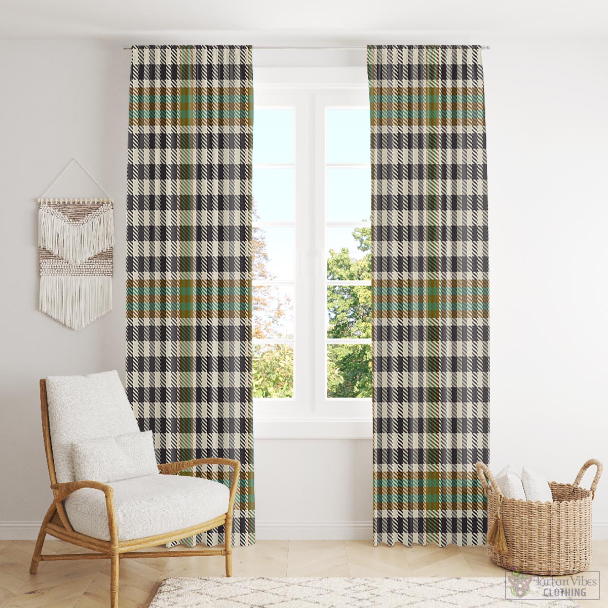 Burns Check Tartan Window Curtain