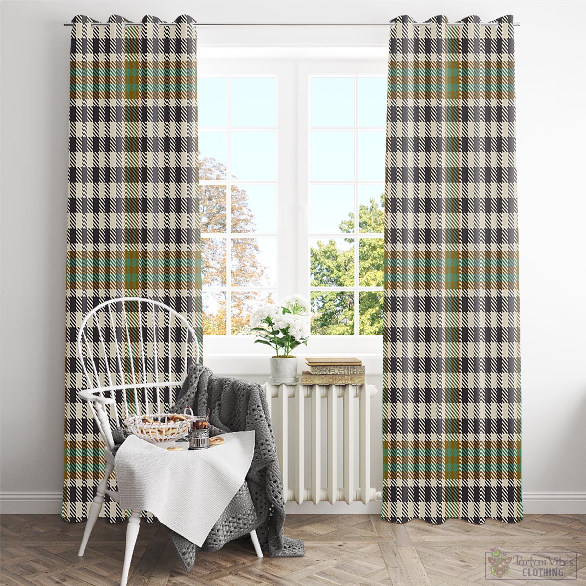 Burns Check Tartan Window Curtain