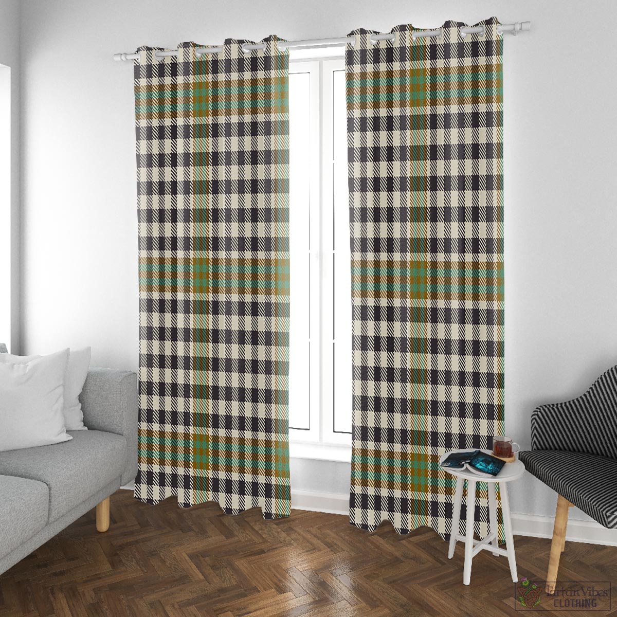 Burns Check Tartan Window Curtain