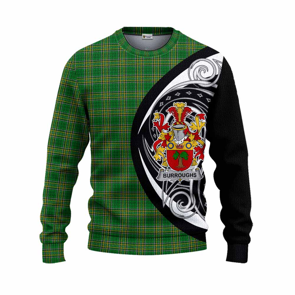 Burroughs Irish Clan Knitted Sweater Celtic Circle Style Unisex - Tartan Vibes Clothing