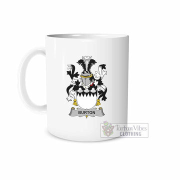 Burton Irish Clan Coat of Arms Ceramic Mug