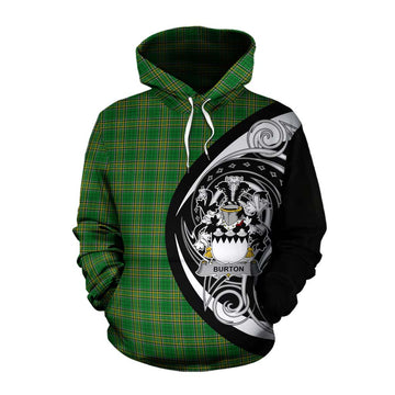Burton Irish Clan Cotton Hoodie Celtic Circle Style Pullover Hoodie XS - Tartan Vibes Clothing