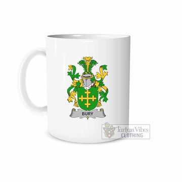 Bury Irish Clan Coat of Arms Ceramic Mug