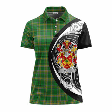 Butt Irish Clan Women's Polo Shirt Celtic Circle Style Women - Tartan Vibes Clothing
