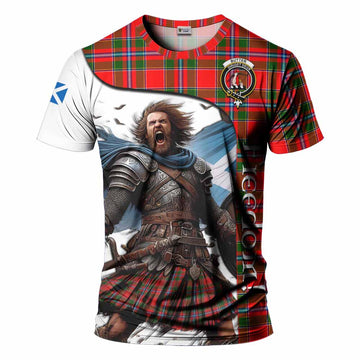 Butter Crest Tartan T-Shirt Inspired by the Freedom of Scottish Warrior