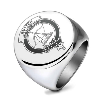 Butter Clan Crest Engraved Ring