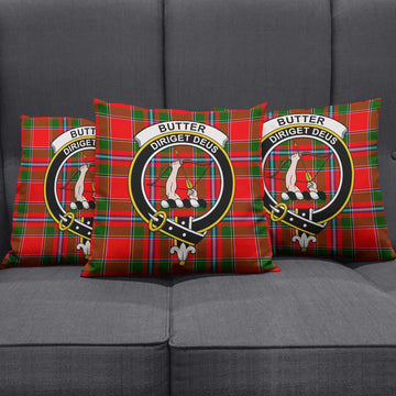 Butter Tartan Pillow Cover with Family Crest