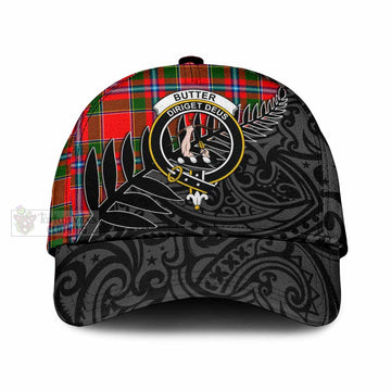 Butter Tartan Classic Cap with New Zealand Silver Fern Half Style