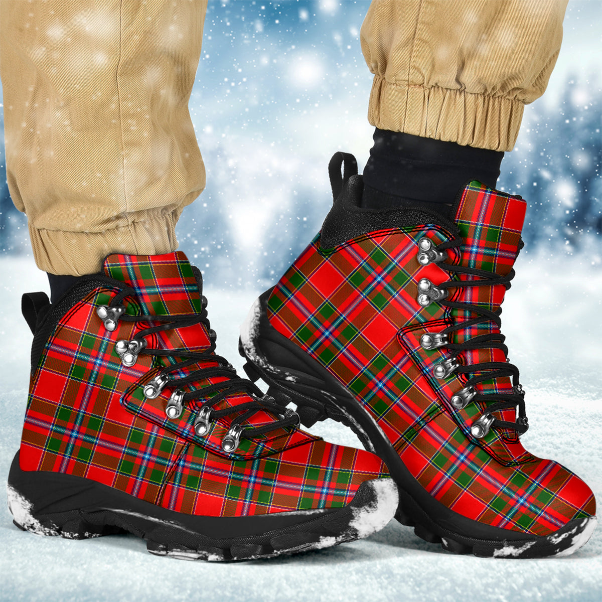 Butter Tartan Alpine Boots - Tartanvibesclothing