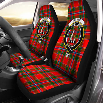 Butter Tartan Car Seat Cover with Family Crest