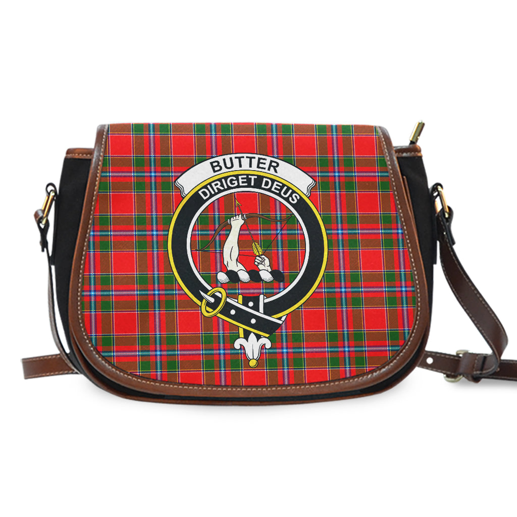 Butter Tartan Saddle Bag with Family Crest - Tartan Vibes Clothing