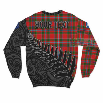 Butter Crest Tartan Sweatshirt with New Zealand Silver Fern Half Style