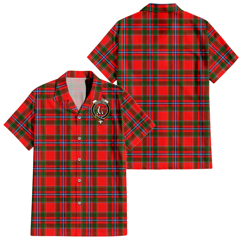 Butter Tartan Hawaiian Shirt with Family Crest - Tartan Vibes Clothing