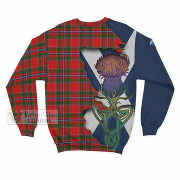 Butter Tartan Family Crest Sweatshirt Scottish Thistle Celtic Inspired - Tartan Vibes Clothing