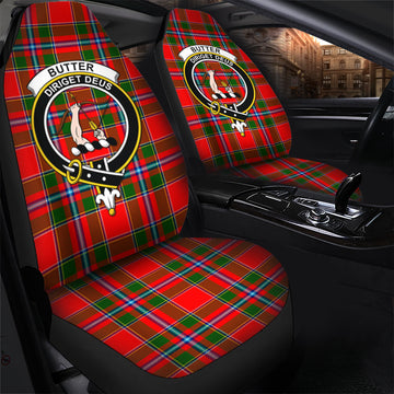 Butter Tartan Car Seat Cover with Family Crest