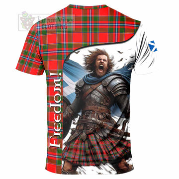 Butter Crest Tartan T-Shirt Inspired by the Freedom of Scottish Warrior