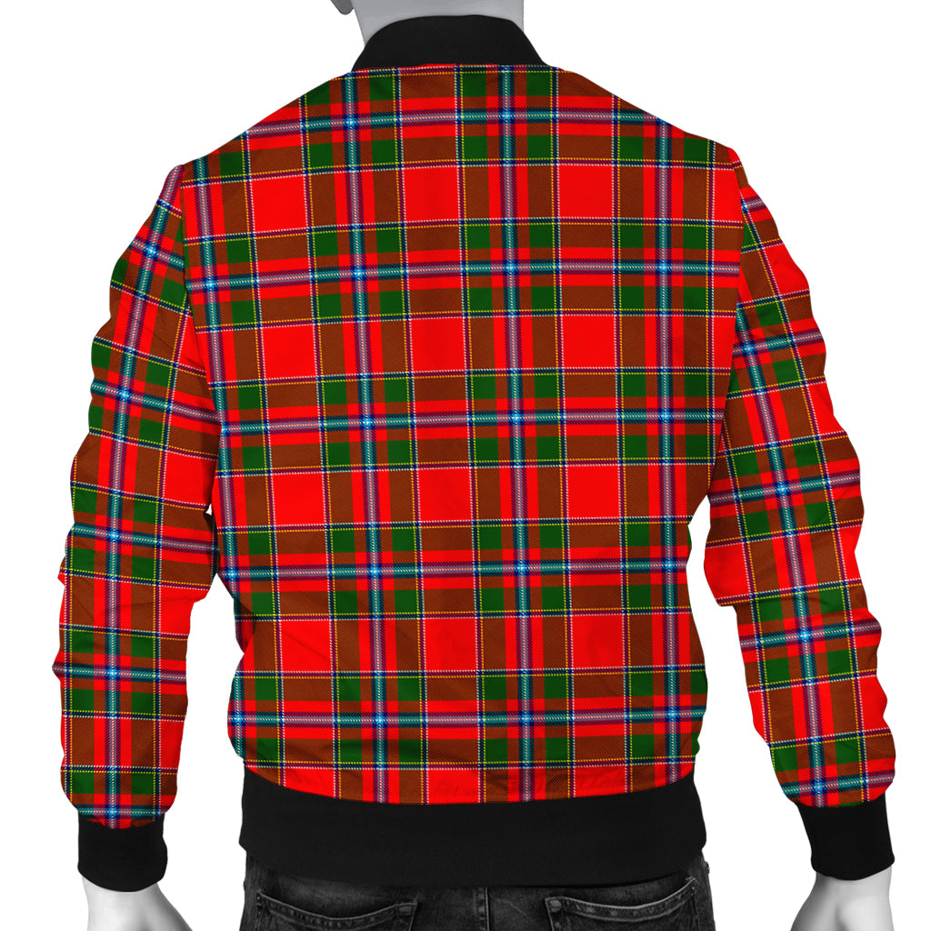 Butter Tartan Bomber Jacket with Family Crest