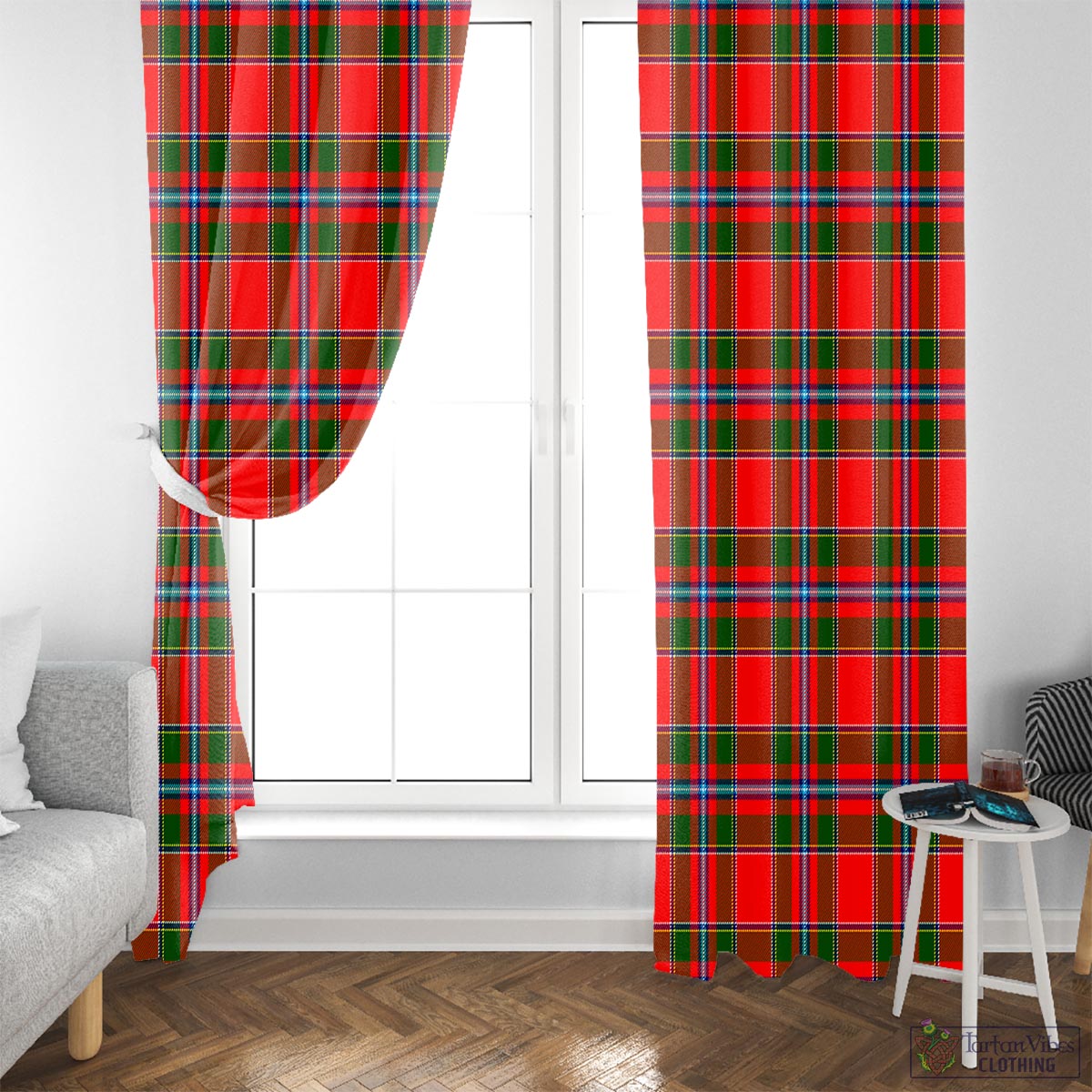 Butter Tartan Window Curtain - Tartan Vibes Clothing