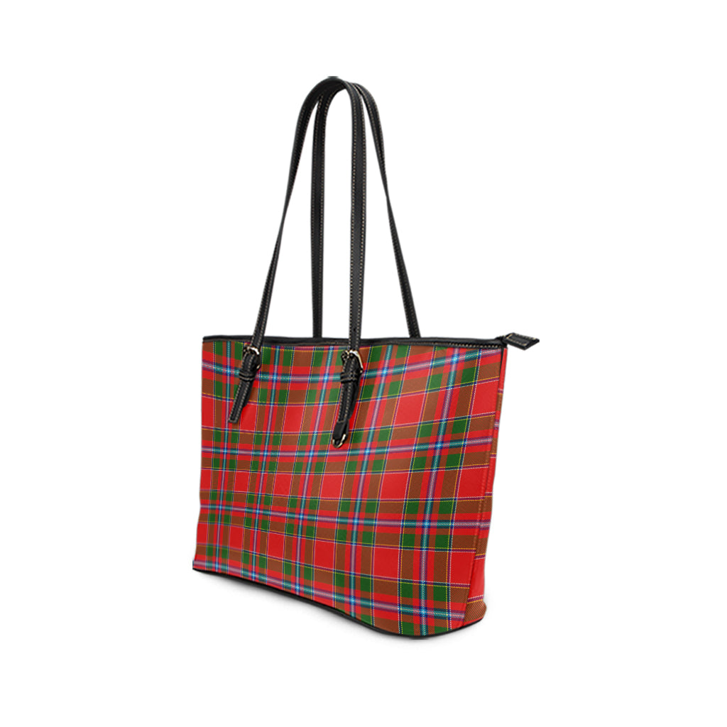 Butter Tartan Leather Tote Bag