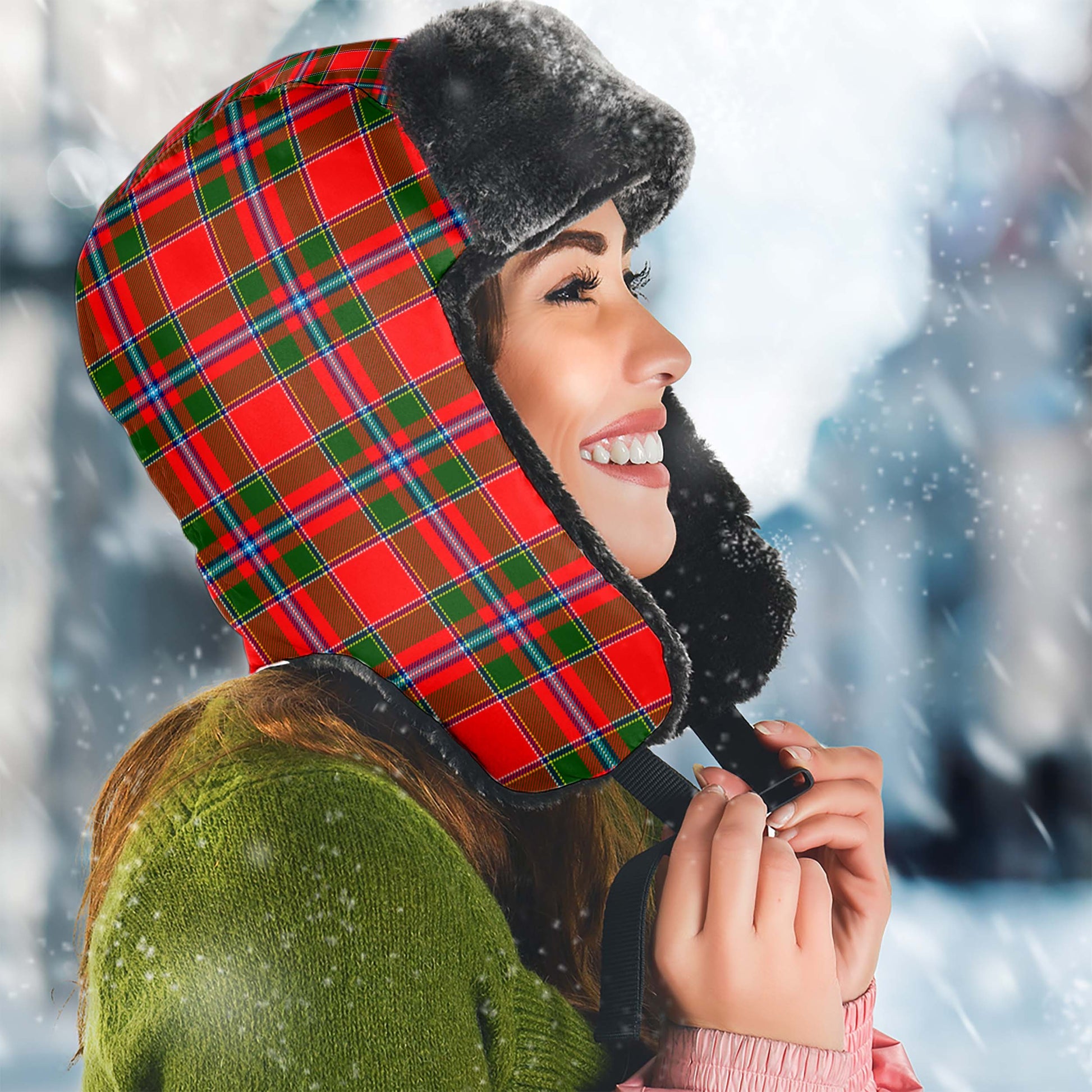 Butter Tartan Winter Trapper Hat - Tartan Vibes Clothing