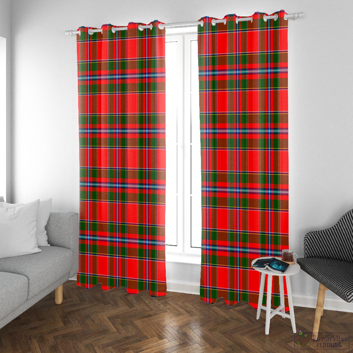 Butter Tartan Window Curtain - Tartan Vibes Clothing