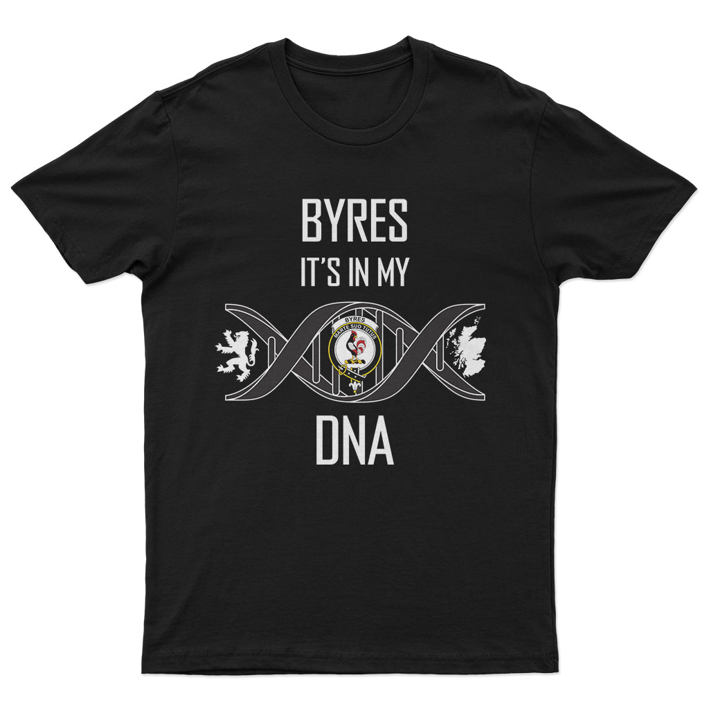 Byres Family Crest DNA In Me Mens T Shirt
