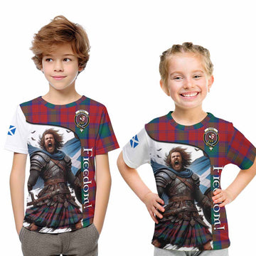 Byres (Byses) Crest Tartan Kid T-Shirt Inspired by the Freedom of Scottish Warrior