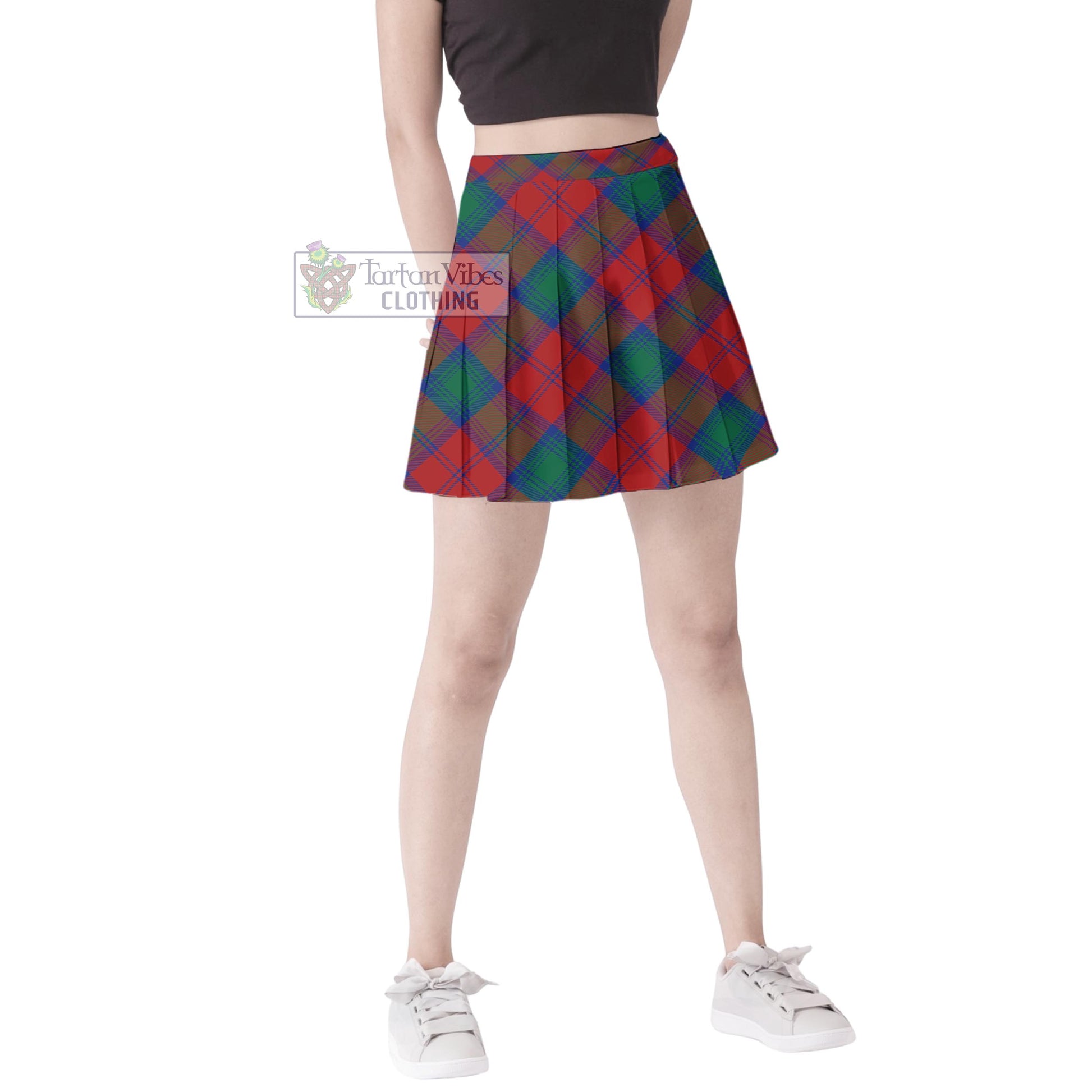 Tartan Vibes Clothing Byres (Byses) Tartan Women's Plated Mini Skirt