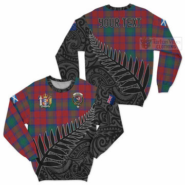 Byres (Byses) Crest Tartan Sweatshirt with New Zealand Silver Fern Half Style