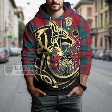 Byres (Byses) Tartan Hoodie with Family Crest Celtic Wolf Style Zip Hoodie - Tartan Vibes Clothing