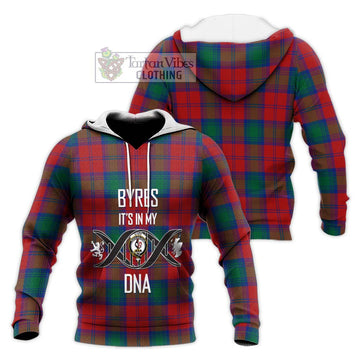 Byres (Byses) Tartan Knitted Hoodie with Family Crest DNA In Me Style Unisex Knitted Pullover Hoodie - Tartan Vibes Clothing