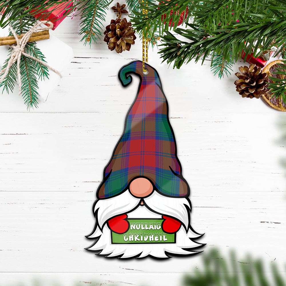 Byres (Byses) Gnome Christmas Ornament with His Tartan Christmas Hat - Tartan Vibes Clothing