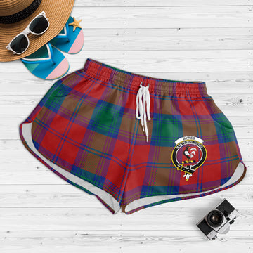 Byres (Byses) Tartan Womens Shorts with Family Crest