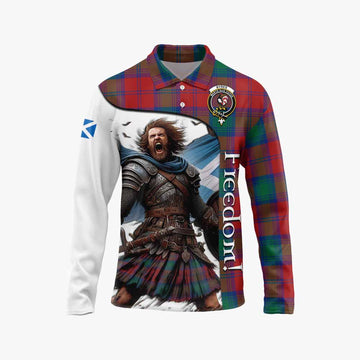 Byres (Byses) Crest Tartan Long Sleeve Polo Shirt Inspired by the Freedom of Scottish Warrior