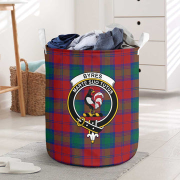 Byres (Byses) Tartan Laundry Basket with Family Crest - Tartan Vibes Clothing