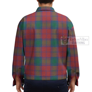 Byres (Byses) Tartan Unisex Lapel Cotton Jacket