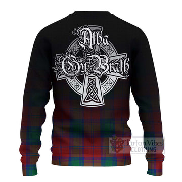 Byres (Byses) Tartan Ugly Sweater Featuring Alba Gu Brath Family Crest Celtic Inspired