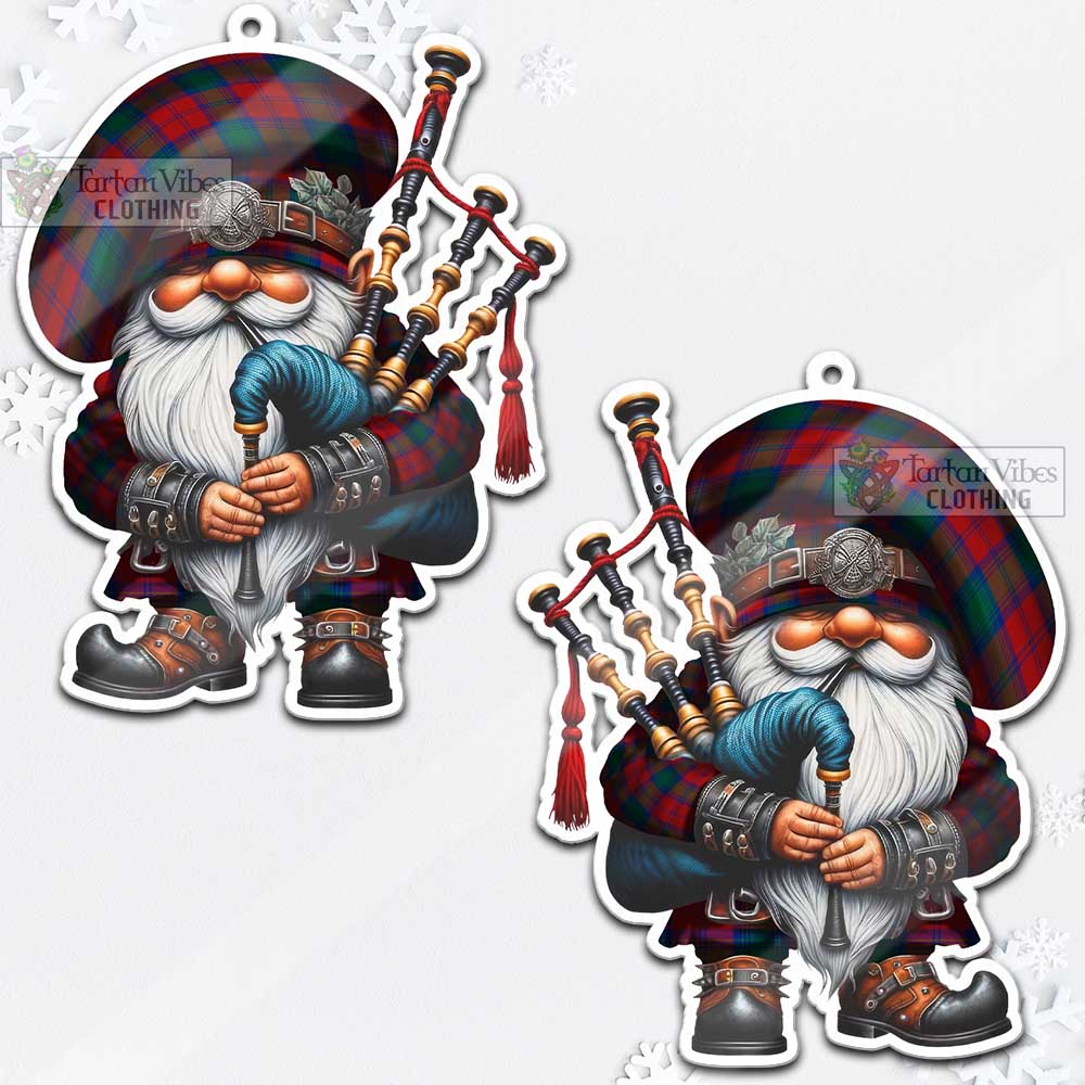 Tartan Vibes Clothing Byres (Byses) Tartan Badpiper Gnome Christmas Ornament