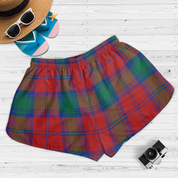 Byres (Byses) Tartan Womens Shorts with Family Crest