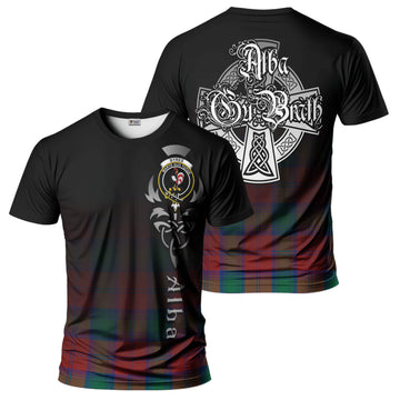 Byres (Byses) Tartan T-Shirt Featuring Alba Gu Brath Family Crest Celtic Inspired