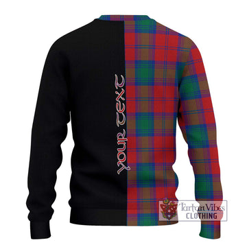 Byres (Byses) Tartan Ugly Sweater with Family Crest and Half Of Me Style