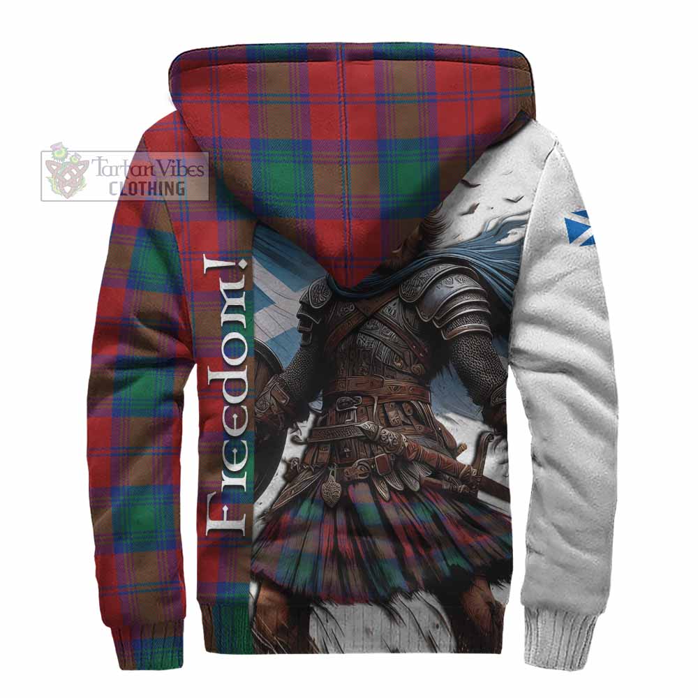 Tartan Vibes Clothing Byres (Byses) Crest Tartan Sherpa Hoodie Inspired by the Freedom of Scottish Warrior