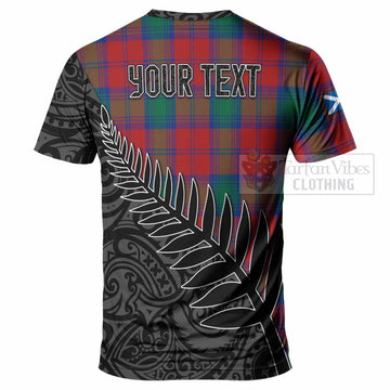 Byres (Byses) Crest Tartan T-Shirt with New Zealand Silver Fern Half Style