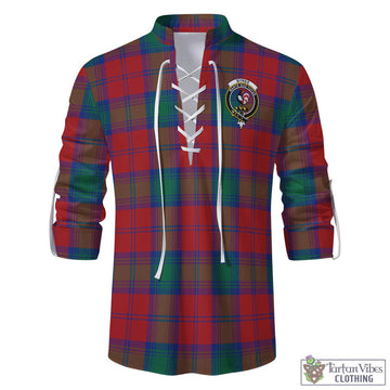 Byres (Byses) Tartan Men's Scottish Traditional Jacobite Ghillie Kilt Shirt with Family Crest