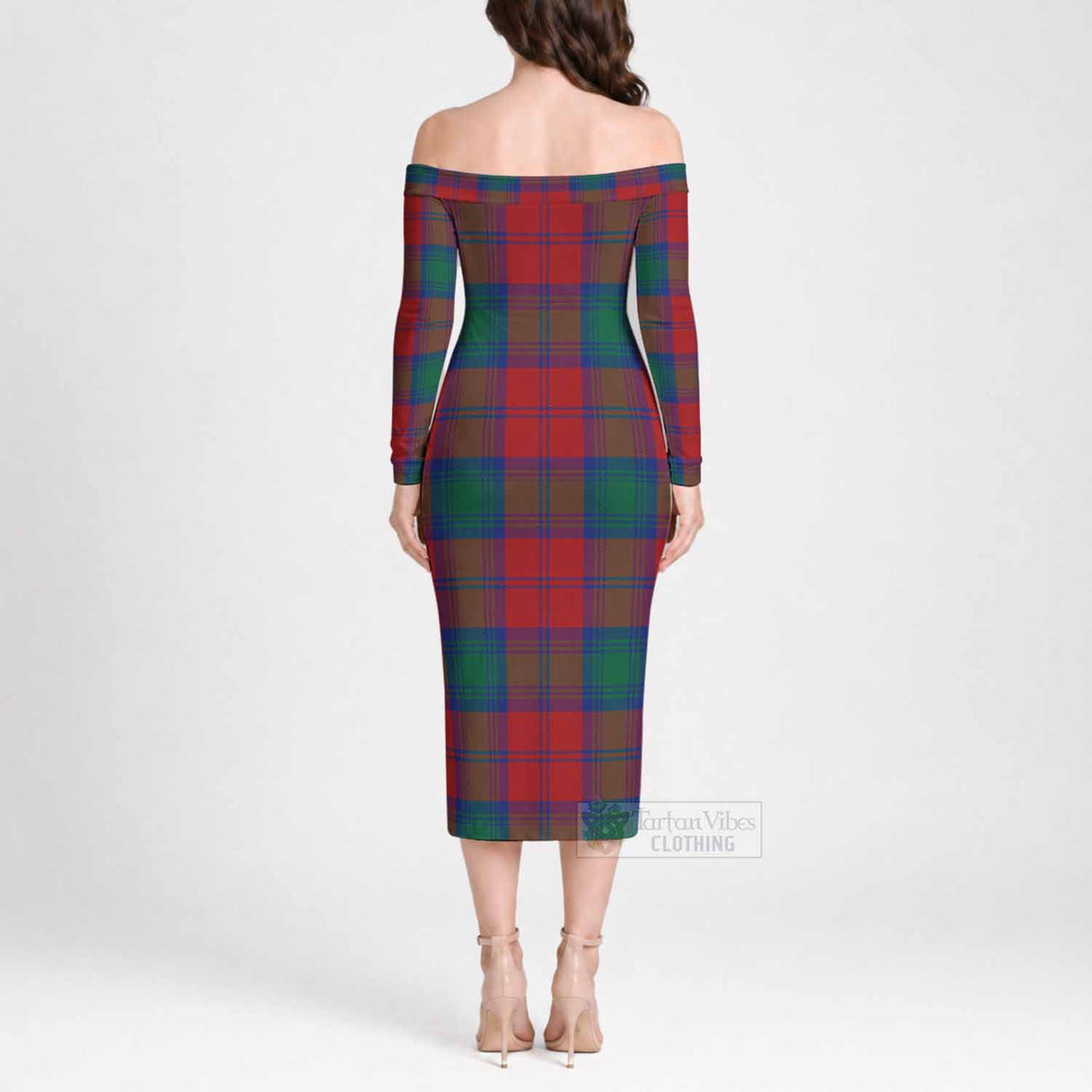 Byres (Byses) Tartan Off Shoulder Lady Dress - Tartan Vibes Clothing