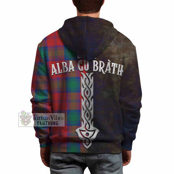 Byres (Byses) Tartan Family Crest Hoodie Alba Gu Brath Be Brave Lion Ancient Style - Tartan Vibes Clothing
