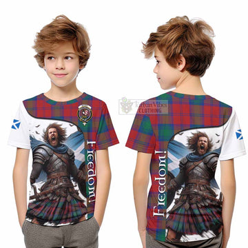 Byres (Byses) Crest Tartan Kid T-Shirt Inspired by the Freedom of Scottish Warrior