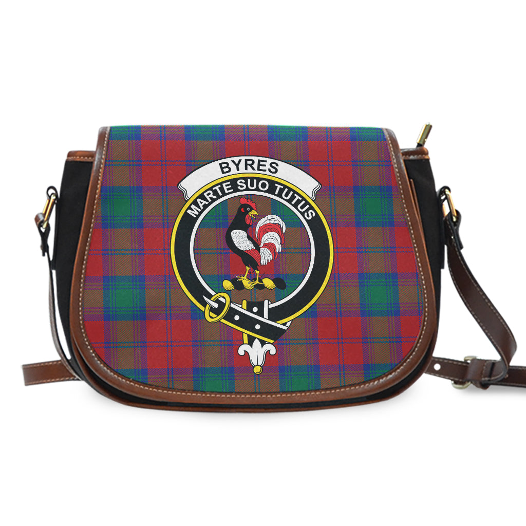 Byres (Byses) Tartan Saddle Bag with Family Crest - Tartan Vibes Clothing