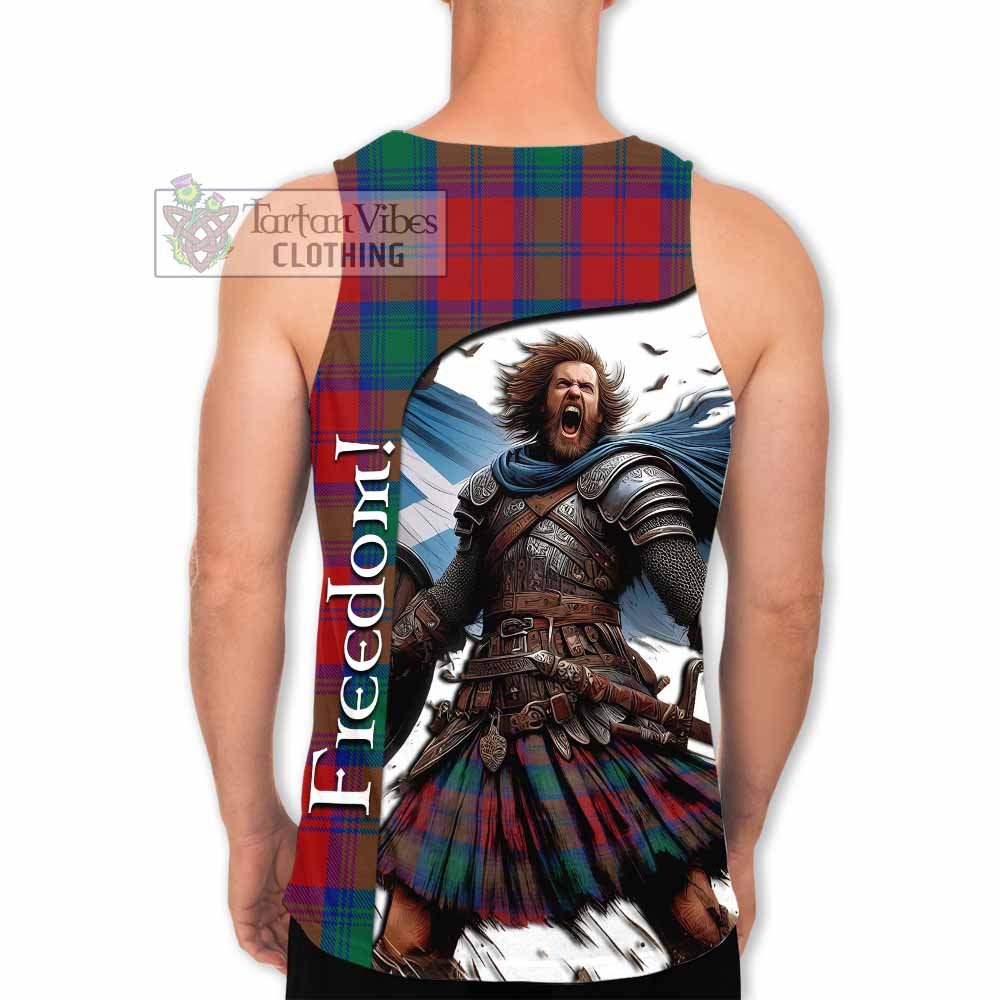 Tartan Vibes Clothing Byres (Byses) Crest Tartan Men's Tank Top Inspired by the Freedom of Scottish Warrior